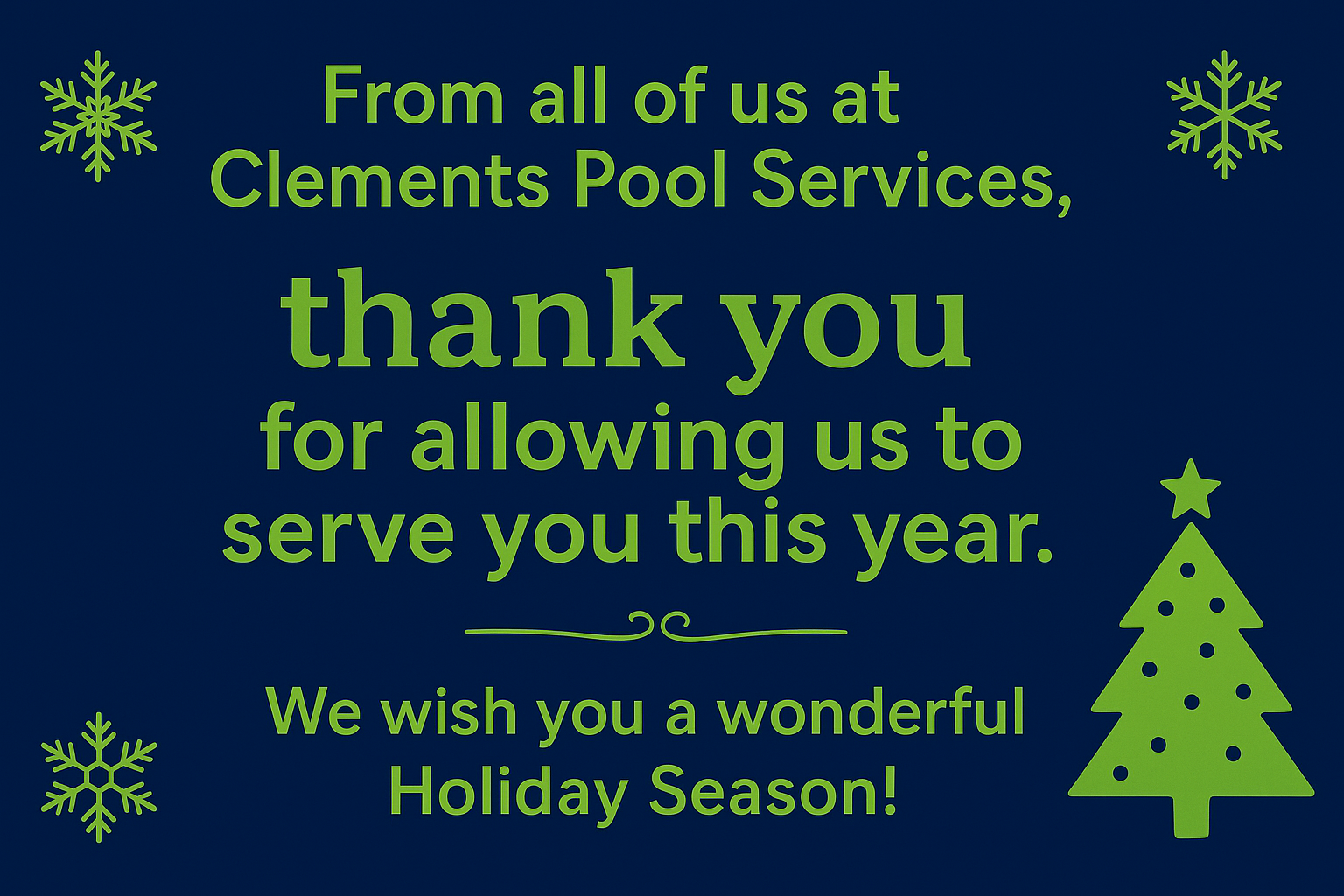 Clements Holiday Banner